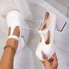 Women Pumps Designer Platform Mary Jane Shoes for Women Fashion Elegant Double Buckle Thick Heel Shoes Party High Heels Shoes