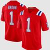 NFL Patriots Youth Adult Football Jersey Short Sleeve Breathable Quick Dry Embroidered Name Number