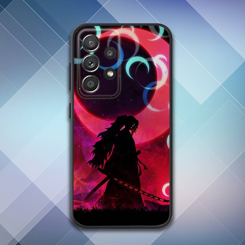 Demon K-Kokushibo Slayer Phone Case For Samsung S25,S24,S21,S22,S23,S30,Ultra,S20,Plus,Fe,Lite,Note,10,9,5G Black Cover