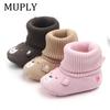 2024 New Arrival Newborn Baby Girls Boys Snow Boots Winter Leather Boots Infant Soft Bottom Shoes Baby PU Furry Warm Boots 0-18M