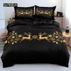 3D Floral Bedding Set Duvet/Quilt/Comforter Cover Sets Flower Bed Linen Merry Christmas Design Custom King Queen Full Size
