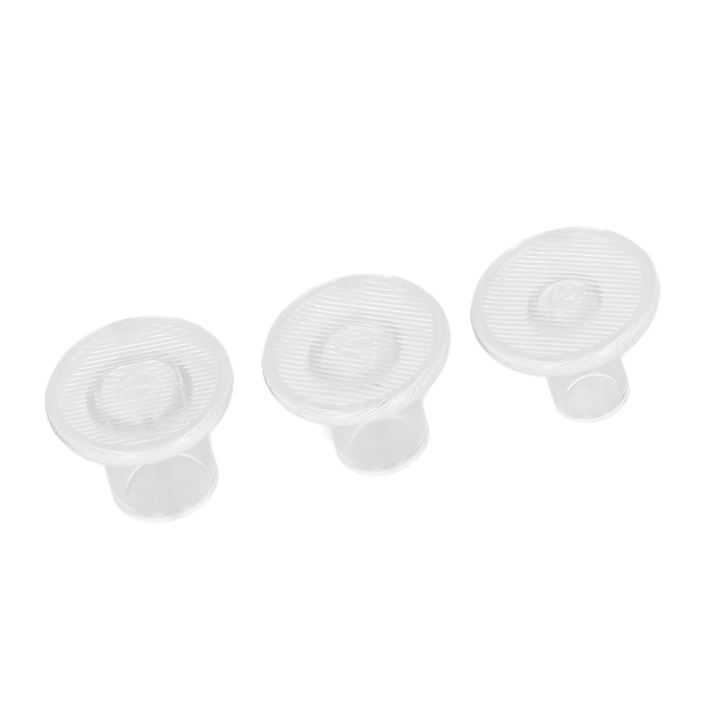 24 Pairs High Heel Protector Transparent PVC Heel Cover Repair Cap 3 Sizes for Walking