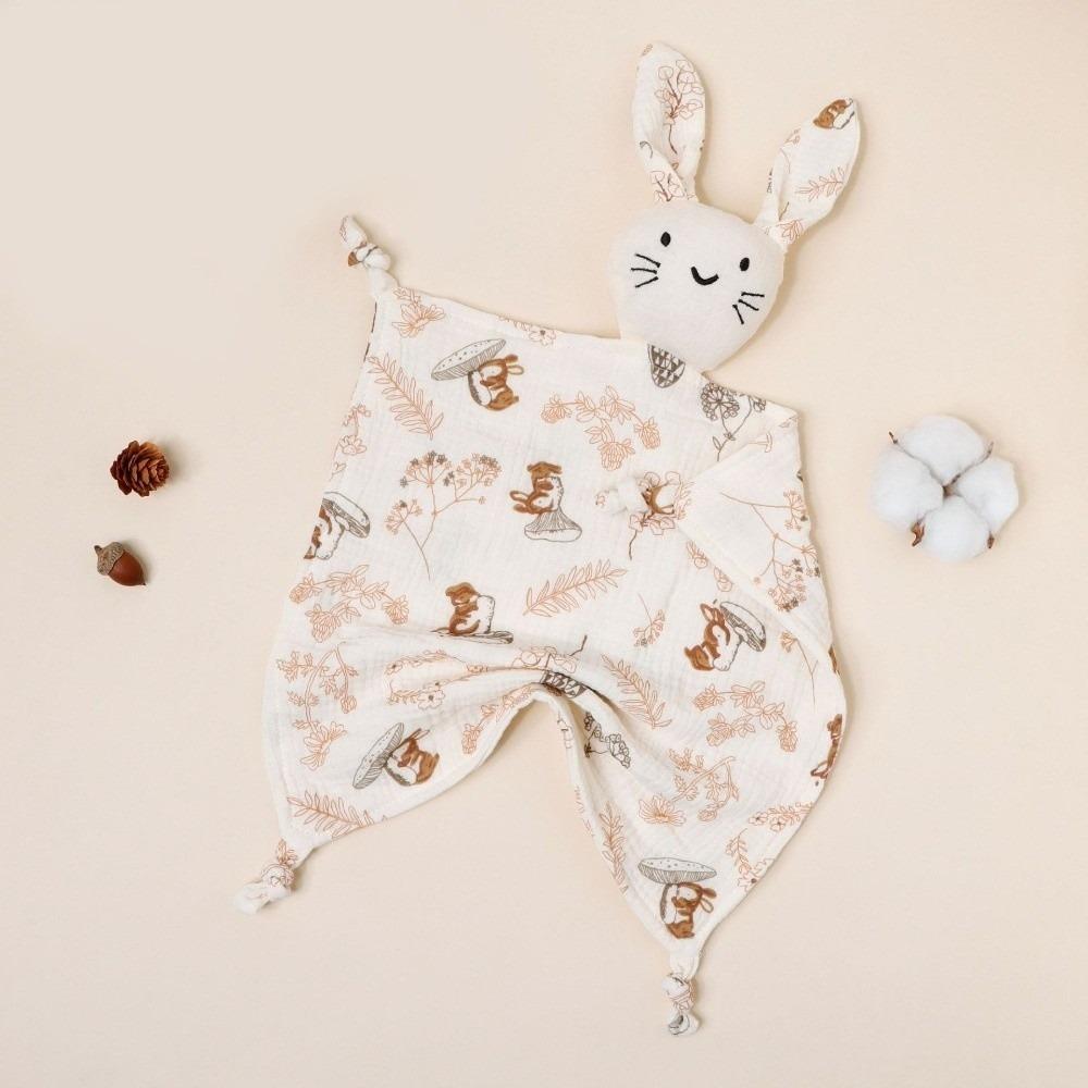 Printed Design Muslin Comforter Blanket Soft Material Cute Cat Kids Sleep Toy For Kids