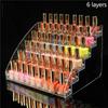 2/3/45/6/7 Layers Acrylic Nail Polish Display Organizer Shelf Clear Cosmetic Display Rack Holder Frame Jewelry Stand Storage Box