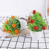Home Decoration Artificial Plants Bonsai Fruit Tree potted Orange Berries Pomegranate Chili