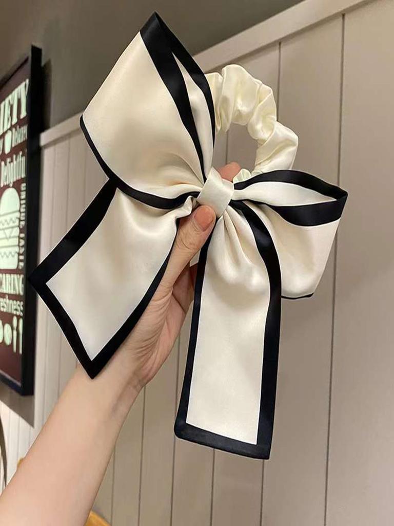 1/2 шт. Модные минималистичные атласные резинки-скранчи с бантом, высокоэластичные резиновые резинки для волос для женщин, девушек, для вечеринки, аксессуары для волос