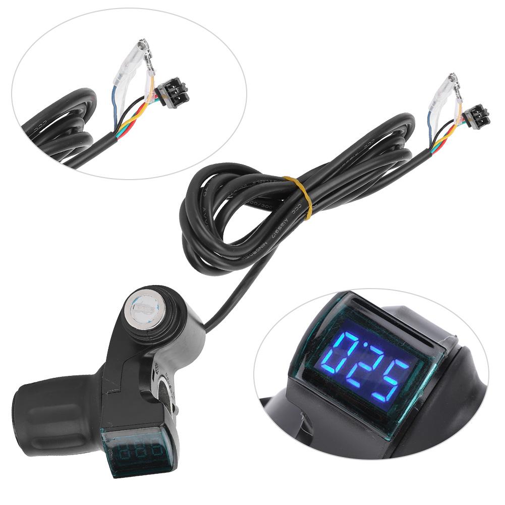 1 пара E Bike Thumb Throttle LCD Display Digital Battery Voltage Power Switch для электромобиля