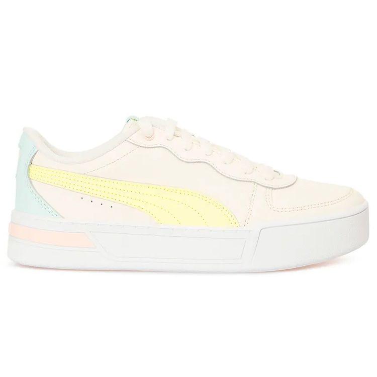 Puma Skye Trainers Comfortable Versatile Balance Low Top Sneakers Women Sneakers Pink Yellow 374764-09