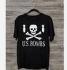 НОВЫЙ США. BOMBS Логотип Группы Классический Подарок для Фаната Черная Футболка Всех Размеров Унисекс