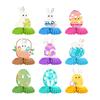 Набор из 9 шт. Easter Honeycomb Decor Set Кролик и Яйцо Тематические Центральные Украшения для Стола Вечеринки Домашний Декор Праздничные 3D Сотовые Шары