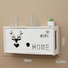 Large Wireless Router Rack Living Room Wall-Mounted WiFi Storage Box Decoration
