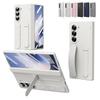 Hinge Elastic Wristband Stand 360 Full Protect Armor Case for Samsung Galaxy Z Fold8 7 6 5 4 3 with Tempered Glass Folding Cover