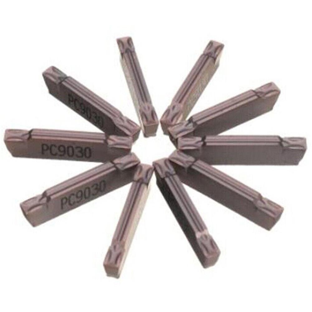 10 штук твердосплавных пластин MGMN300-M PC9030 для канавочного отрезного инструмента MGEHR/MGIVR