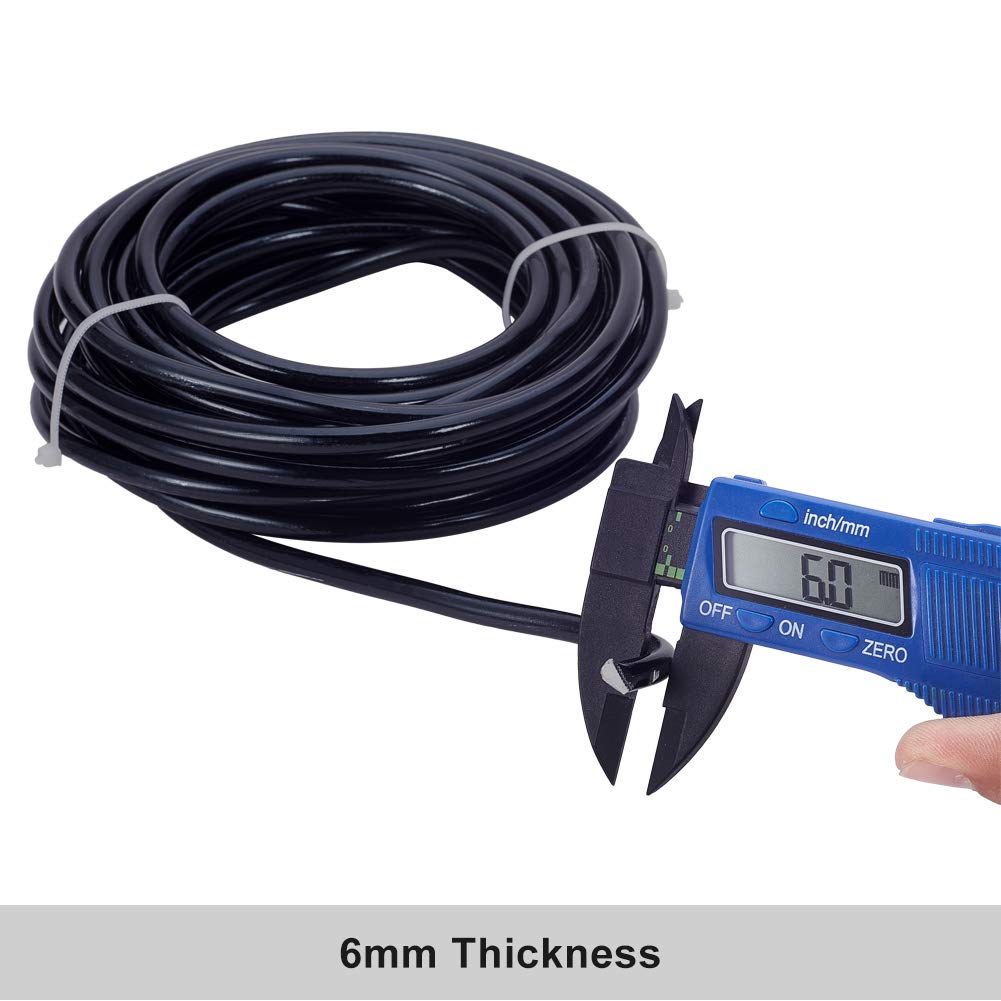 BENECREAT Общая длина 7 м Диаметр проволоки 6 мм Черная алюминиевая проволока для декоративной фигурки Флорист Дополнительные изделия ручной работы Изготовление, Садоводство, Изготовление,