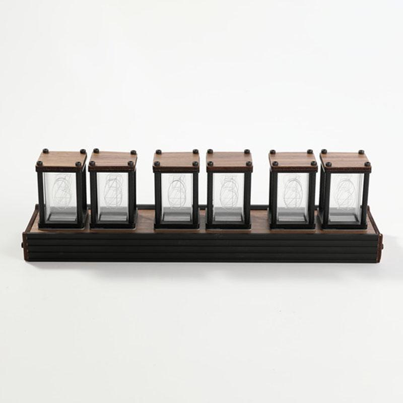 RGB Table Unique Clocks Solid Wood Digital Aesthetic Desk Clock Silent Desktop Clocks Modern Luxury Creative Home Interior Decoration Accessories