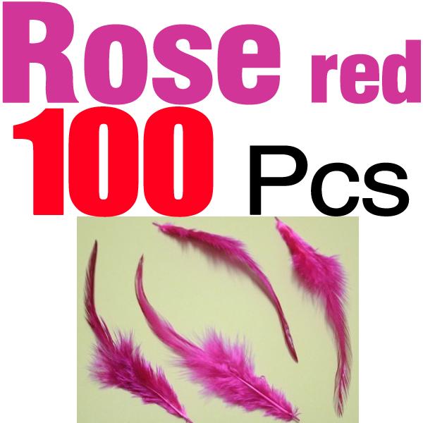 MNFT 100pcs Dyed Nature Pheasant Saddle Feather Hair Fly Tying Hackle Material Ginger Blue Cream White Rose Red Multiple Colors