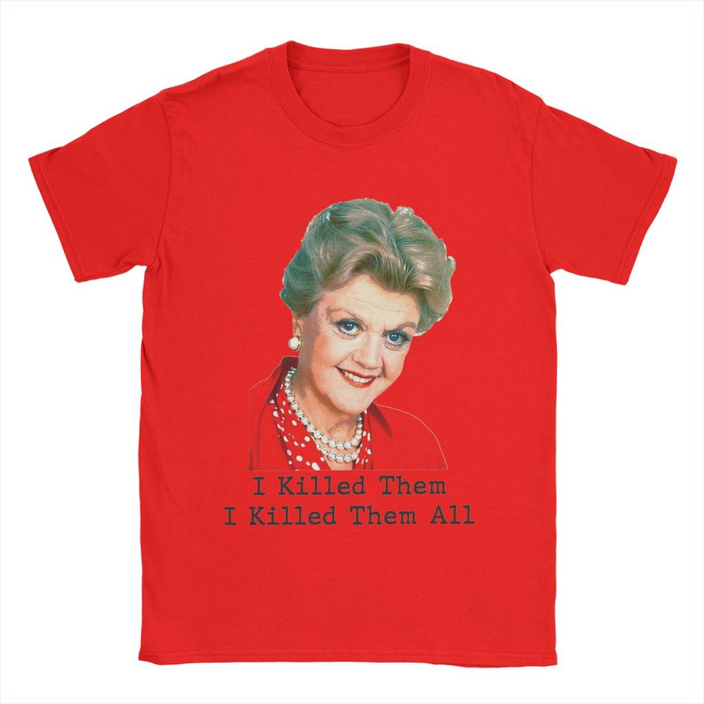Murder She Wrote T-Shirt Men Fun Pure Cotton Tees Crewneck Short Sleeve T Shirt Graphic Printed Clothing