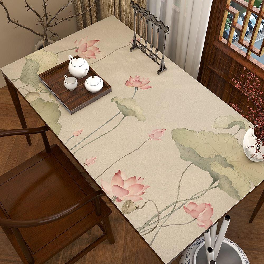 1pcs New Chinese calligraphy desk mat, learning desk mat, waterproof and oil resistant, Chinese style desktop protection mat