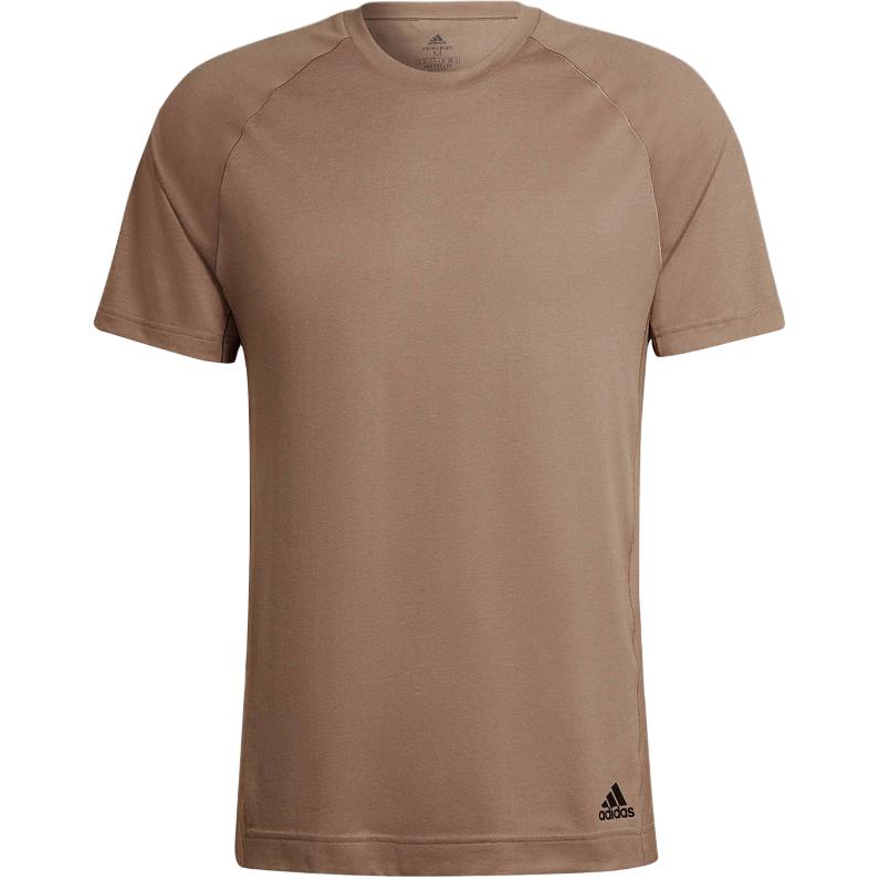 Adidas T Shirts Men's Brown Crew Neck Moderate HC4434