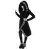 Women Fashion Gothic Coat Fashion Style Punk Long Sleeve Black Hoodies Witch Moon Print Loose Hood Casual Thin Sweatshirt