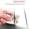 3 Sizes In One Bicycle Spoke Nipple Wrench Wheel Rim Truing Repair Tool Carbon Steel Robust Structure Bike Multitool
