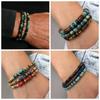 3 шт./комплект, мужские браслеты в богемном стиле, этнический стиль, кольцо для руки из кокосовой скорлупы, браслет из бусин, набор для девочек