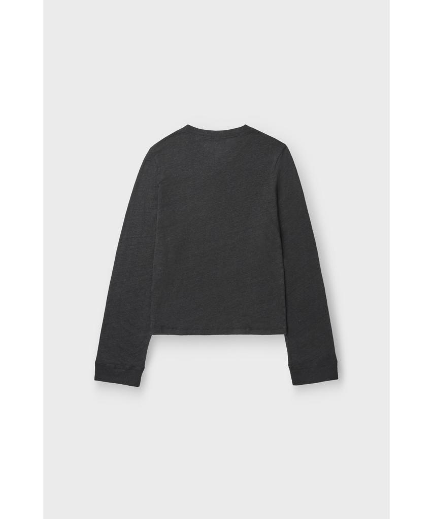IROWOMEN Selhy Linen V-Neck Long Sleeve T-Shirt Iotas26102Bkx