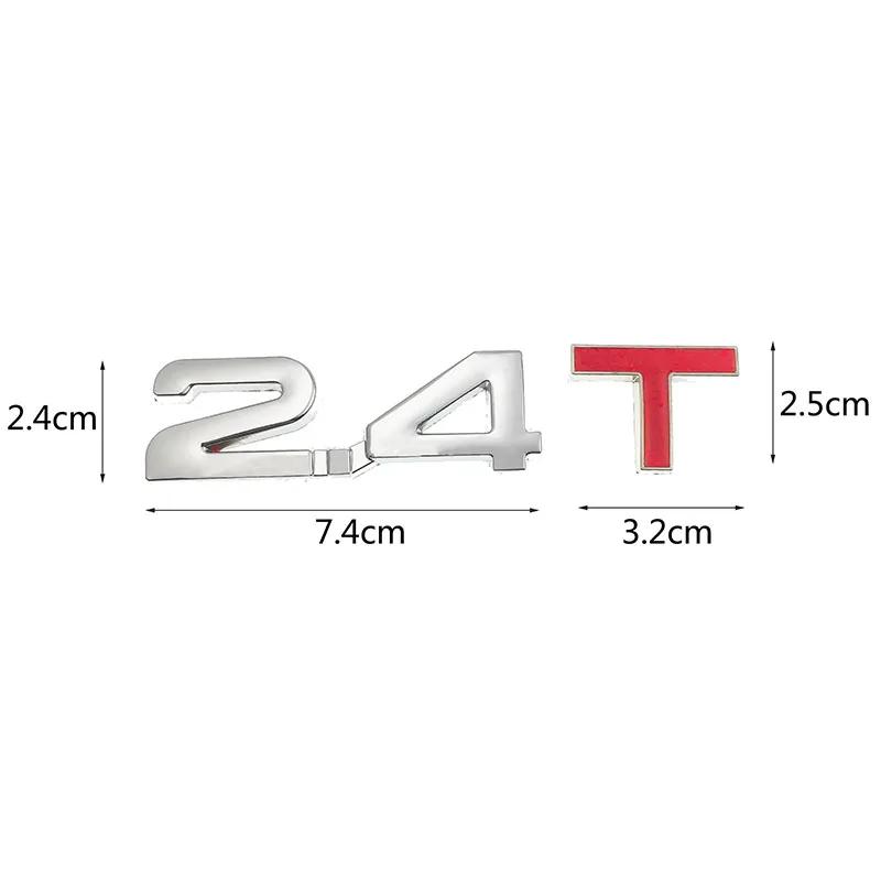 Новый Автомобиль 3D Металл 1.6T 1.8T 2.0T 2.8T Логотип Наклейка Шильдик Значок Декали для Mazda KIA Renault TOYOTA BMW Ford Focus Авто Стайлинг
