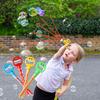 32-Hole Bubble Wand with Concentrate Packs Fun Outdoor Toy Bubble Blowing Machine Toy for Kids Adults