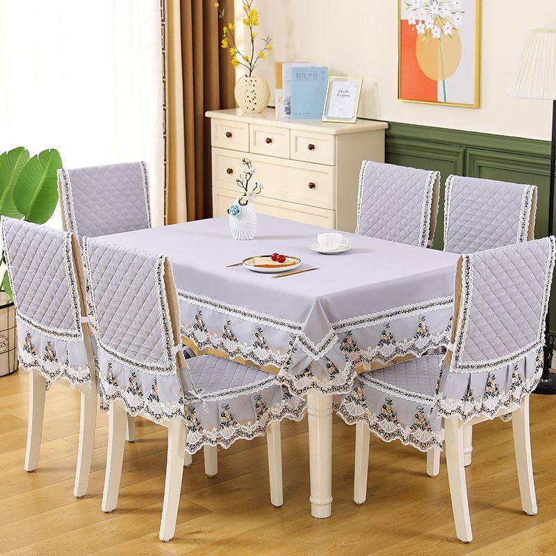 Luxury High-quality Modem Table Chair Cover Seat Cover Protective Cover Seat Skirt Stool Cover Home Decoration Dustproof Cloth Mat