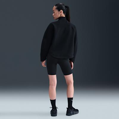 Women's Nike Sweatshirts Women's Black Stand Collar Moderate