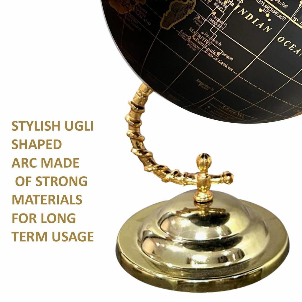 Глобус-карта мира со стильной золотой подставкой для декора дома, гостиной, спальни и прихожей, настольный офисный предмет, подарочный предмет, детская комната, образовательный инструмент, выставочный экспонат