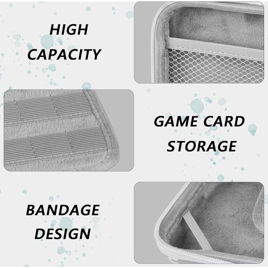 Чехол для переноски, совместимый с моделью Nintendo Switch OLED, легкий водонепроницаемый защитный чехол для хранения, аксессуары с 10 игровыми картриджами