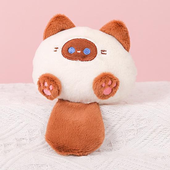 Кошка, плюшевая кукла, брелок, подвеска, милый толстый встроенный пищалка, аниме, котенок, плюшевые мягкие набивные игрушки
