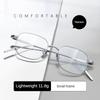 Fashionable Pure Titanium Presbyopia Glasses Frame High Quality Anti Blue Light Reading Glasses For Men And Women 80809TS