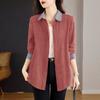 Spring Thin Long Sleeve Shirt Women Fashion Loose Fit Hong Kong Style Linen Blouse