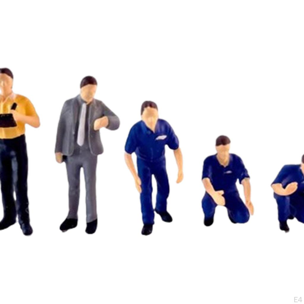 5 шт. 1/64 масштаб диорамные фигурки миниатюрная сцена хобби персонаж ремонтник для украшения рабочего стола