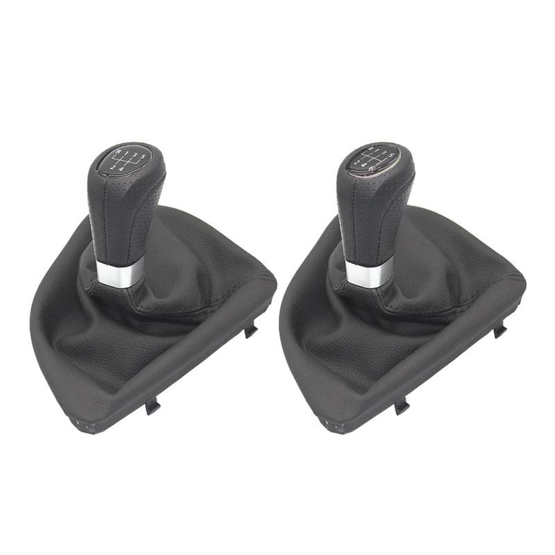 5/6 Speed Manual Transmission Leather Gaiter Boot Cover Car Gear Shift Knob For BMW 1 Series E81 E82 E87 E88 2003-2013 Interior