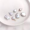 Natural Irregular Baroque Pearl Pendant: Double-Hole Square, Teardrop, Toothpick Bead for DIY