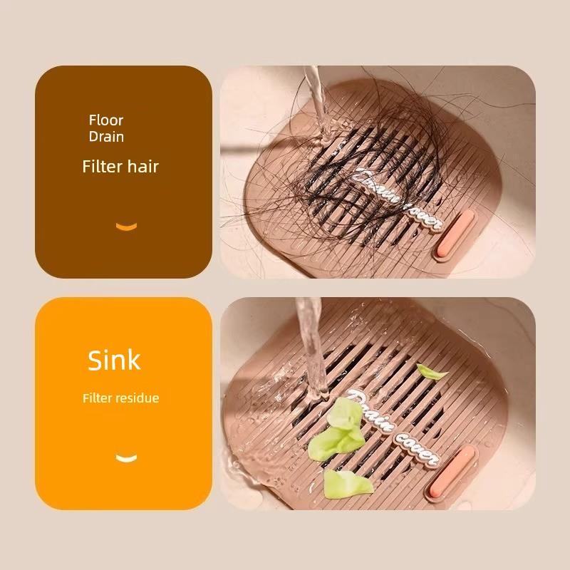German Anti-Hair Clogging Drain Cover Bathroom Sewer Sink Filter Net Anti-Odor Silicone Mat Washbasin Toilet