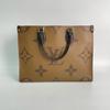 [Б/У] Onthego MM 'Коричневый Giant Monogram/Коричневый Monogram Reverse Canvas' - Очень хорошее состояние #FEO362