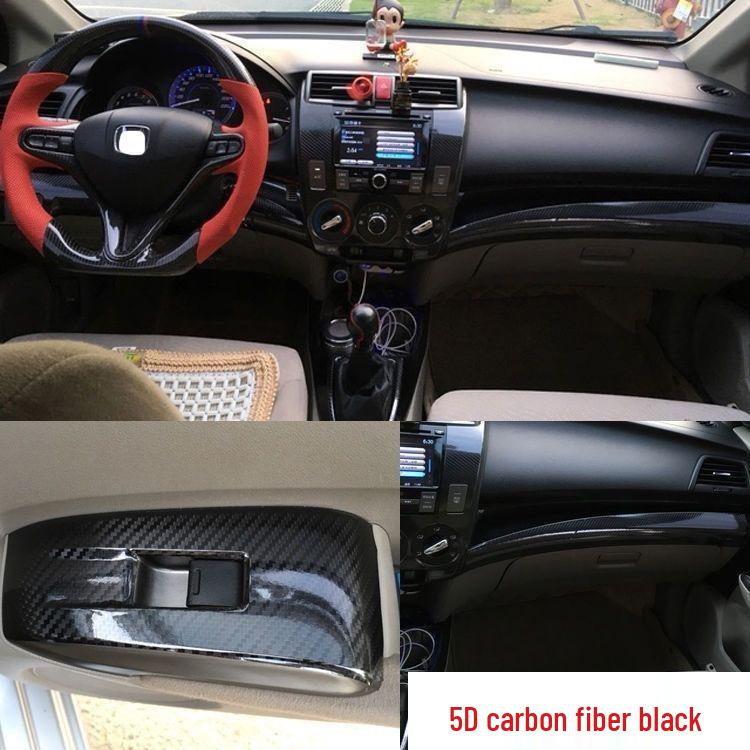 08-14 City Model Interior Carbon Fiber Console Sticker