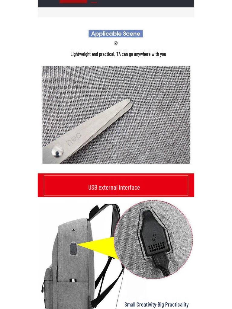 Large Capacity Casual Minimalist Oxford Backpack – Korean Style School and Travel Laptop Bag