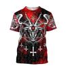 2022 Summer New Satan Devil T Shirts Men 3D Full Print Short Sleeve Shirts Summer Fashion Harajuku Unisex Shirts