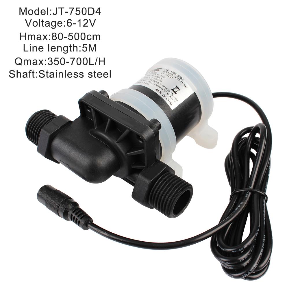 DC 12V 24V Бесщеточный солнечный двигатель Водяной насос Водонагреватель Душевой пол Подогреваемый насос Микро Погружной Водяной Насос