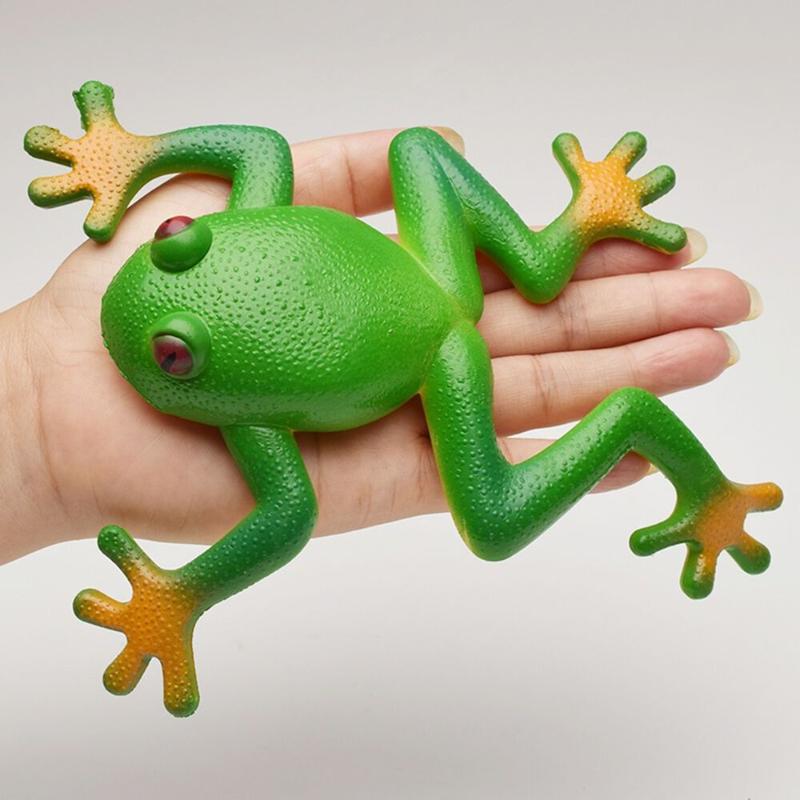 Tricky Decompress Frog Toys Simulation Frog Model Soft Rubber Fake Frog Sensory Play Great Gift For Toddlers Funy Prank Toys