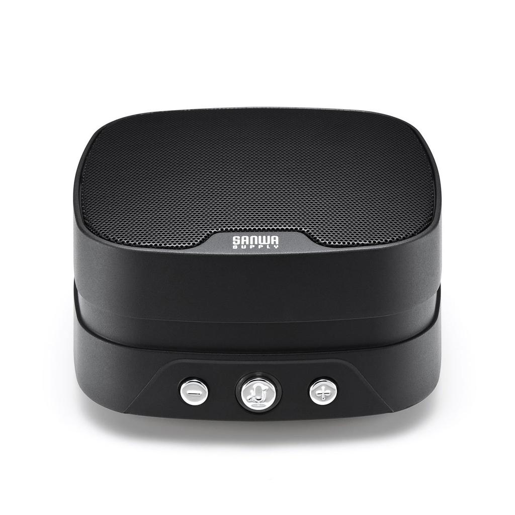 Sanwa Supply Web Conference Small Speakerphone Types That Can Be Microphone Wired USB Connection Compatible with Teams (2 Connected) Skype, Zoom,