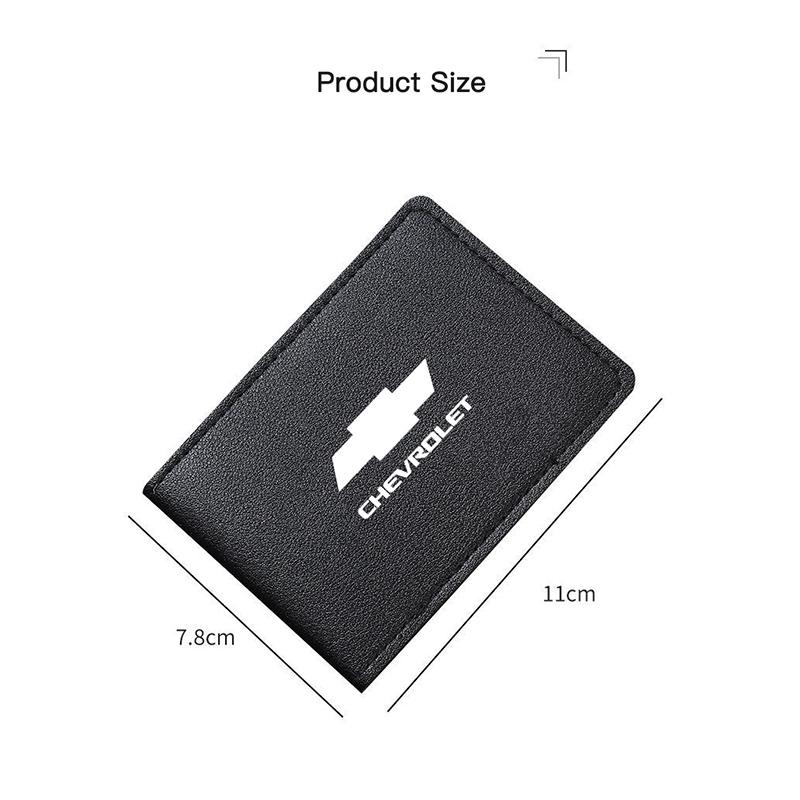 Car Driving Documents Protective Case Card Holder For Chevrolet Cruze Malibu Colorado Suburban Equinox Blazer Trax Camaro Spark