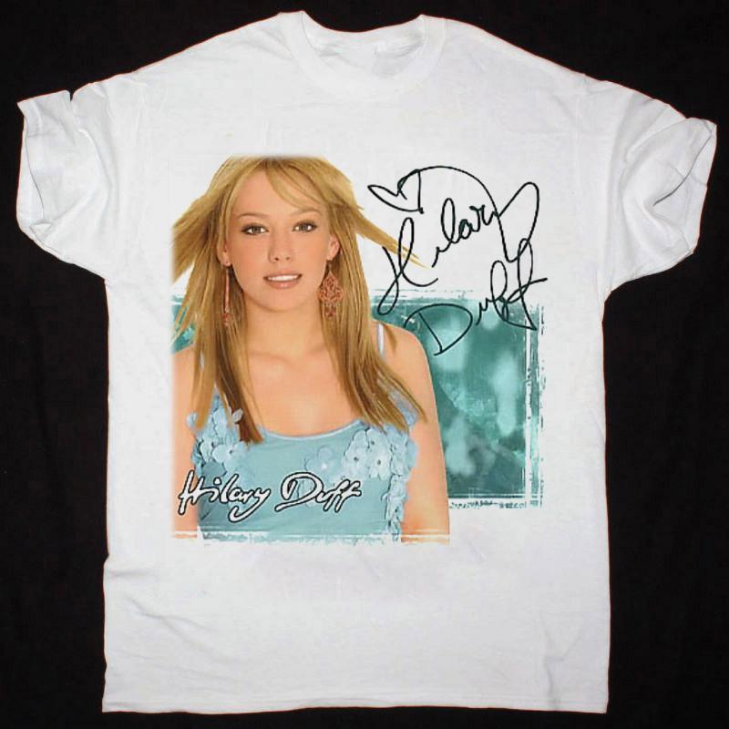 НОВАЯ футболка Hilary Duff Metamorphosis Подарок для фаната Белая Все размеры Подарочная футболка
