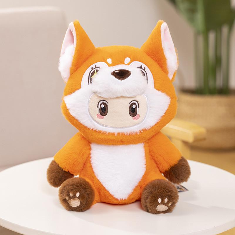 Licensed Yuen Officially Meng Zhi Xing Plush Toys Featuring Cute Sitting Animals